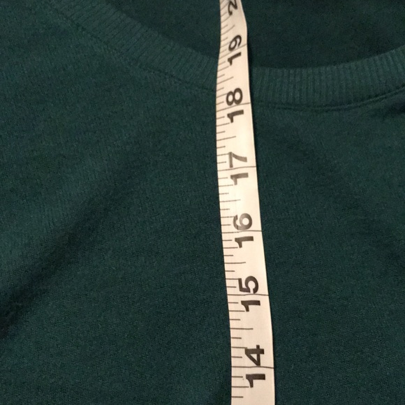 NWT-Tru Self Green Holiday Sweater with Jolly Pocket and Tie Front-M - Picture 13 of 16